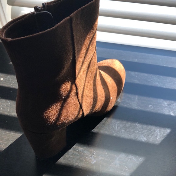 Christian Siriano Payless Brown Booties, Suede - Picture 5 of 6